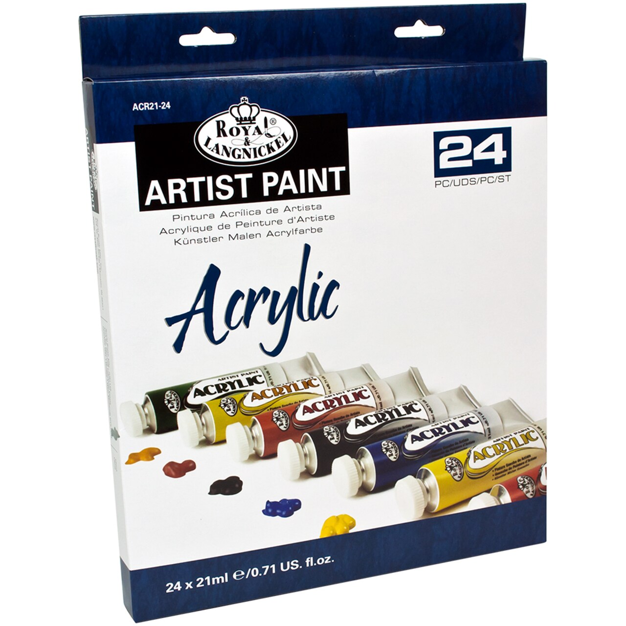 Royal & Langnickel(R) Acrylic Paints 21ml 24/Pkg-Assorted Colors